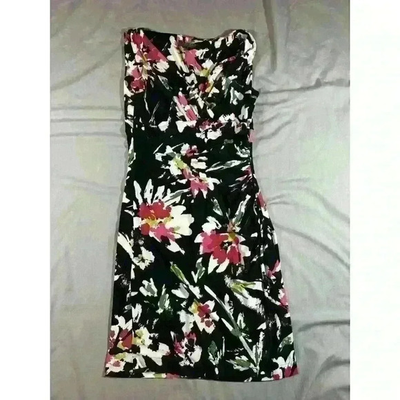 Lauren Ralph Lauren Sleeveless WOMENS Dress Size 2 Woman’s Floral Midi - Picture 1 of 6